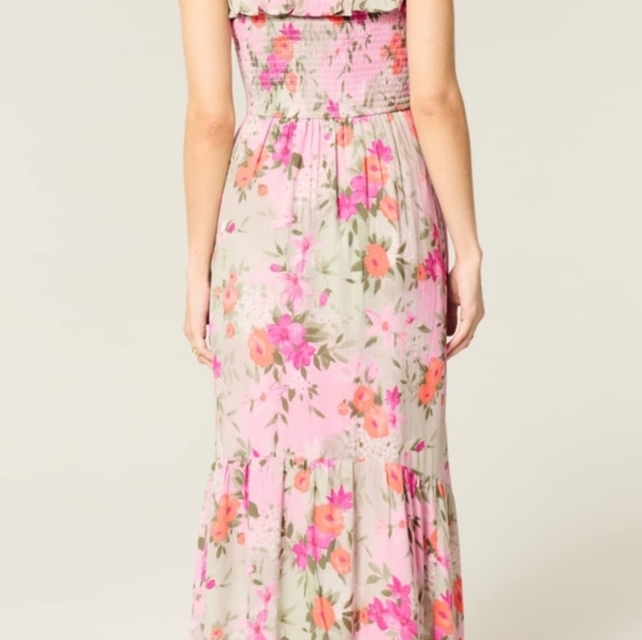 Hollister Floral Strapless Maxi Dress - Picture 2 of 4